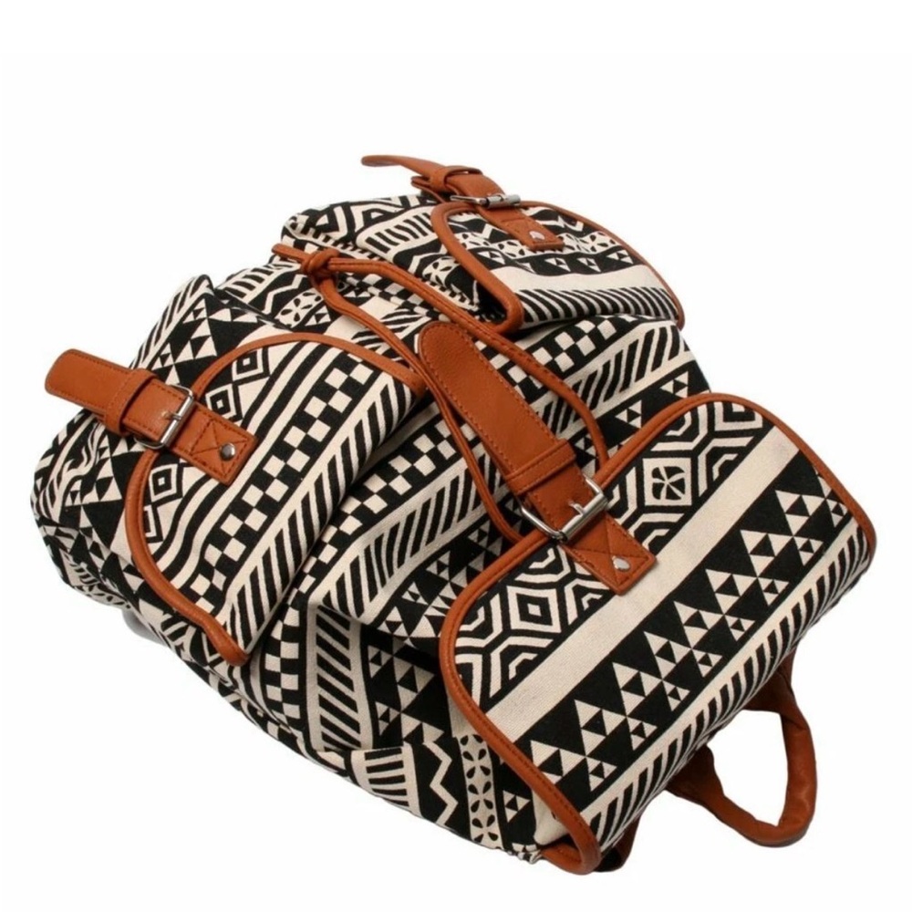 🆕 Tribal Print Ortega Backpack Outdoor Natural Southwest Aztec Style Adult Bag - Picture 3 of 3